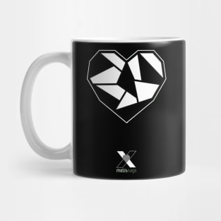 BICOLOR DIAMOND HEART by Metissage -2 Mug